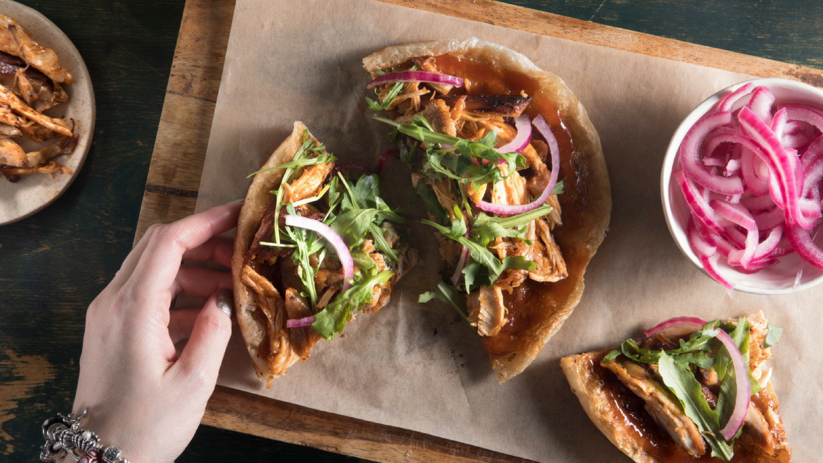 Malawah Pulled Chicken Pizza