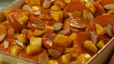 Mango and Almond Yams