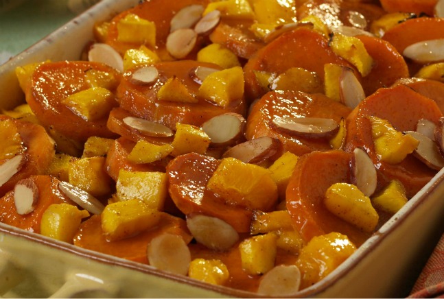 Mango and Almond Yams