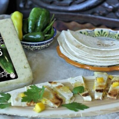 mango jalapeño quesadillas