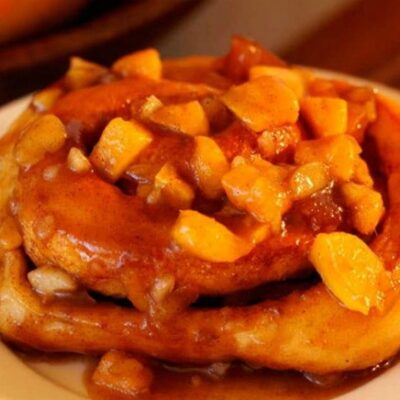 Mango Macadamia Caramel Rolls