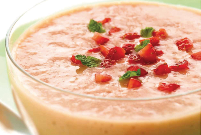 Mango Strawberry Soup