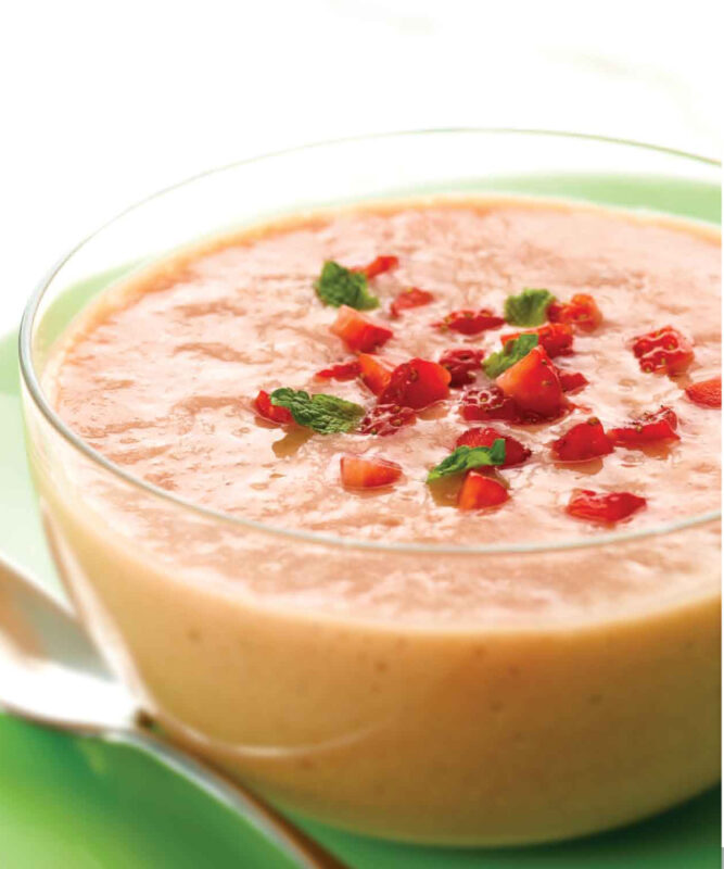 Mango Strawberry Soup