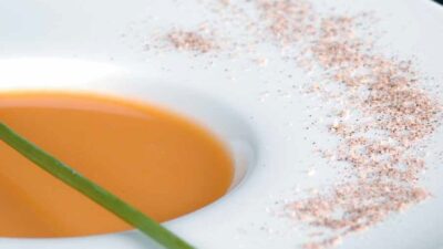 Spiced Maple Pumpkin Soup with Sauteed Cremini Mushrooms