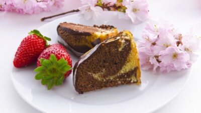 pumpkin chocolate marble cake