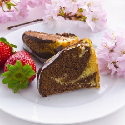 pumpkin chocolate marble cake