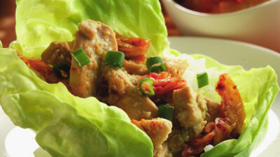 Marinated Ginger Chicken Wrap,