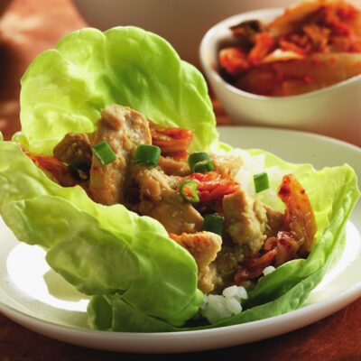 Marinated Ginger Chicken Wrap,