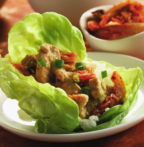 Marinated Ginger Chicken Wrap,