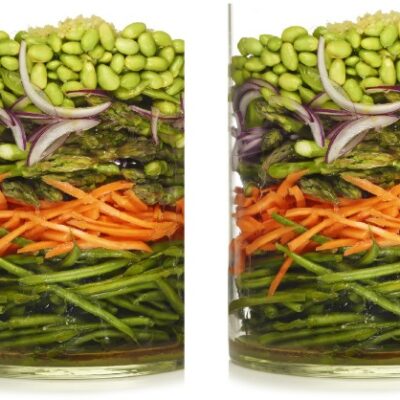 marinated vegetable salad modern menu raw vegan