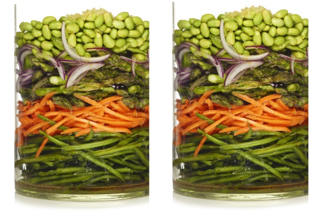 marinated vegetable salad modern menu raw vegan