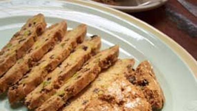 Mary Kay&rsquo;s Pistachio and Currant Biscotti