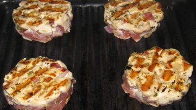 Mediterranean Tuna Burgers