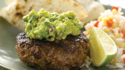 Mexican Burgers with Flour Tortillas