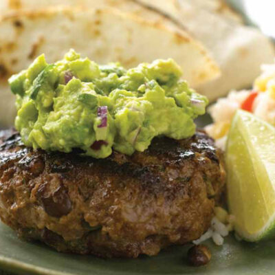 Mexican Burgers with Flour Tortillas