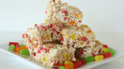 Mike and Ike Rice Krispy Treats