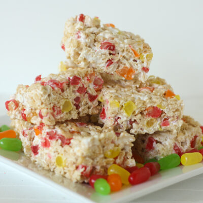 Mike and Ike Rice Krispy Treats