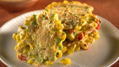 Mini Corn Cakes with Chipotle Aioli
