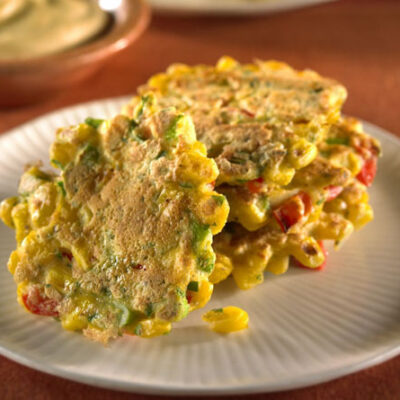 Mini Corn Cakes with Chipotle Aioli