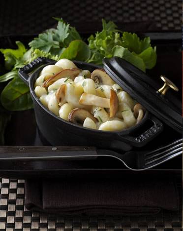 Mini Mushroom Mac&rsquo;n Goat Cheese