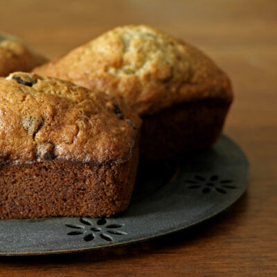 mini triple chocolate breads