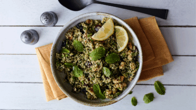 mint chutney quinoa salad