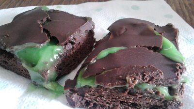 mint strips brownies
