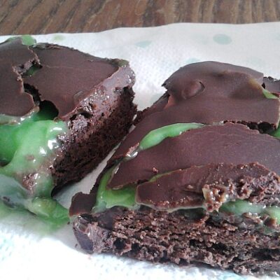 mint strips brownies