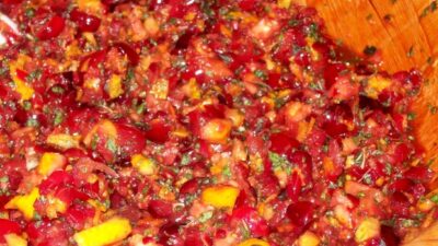 Minted Cranberry Orange Relish Recipe