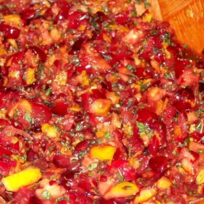 Minted Cranberry Orange Relish Recipe