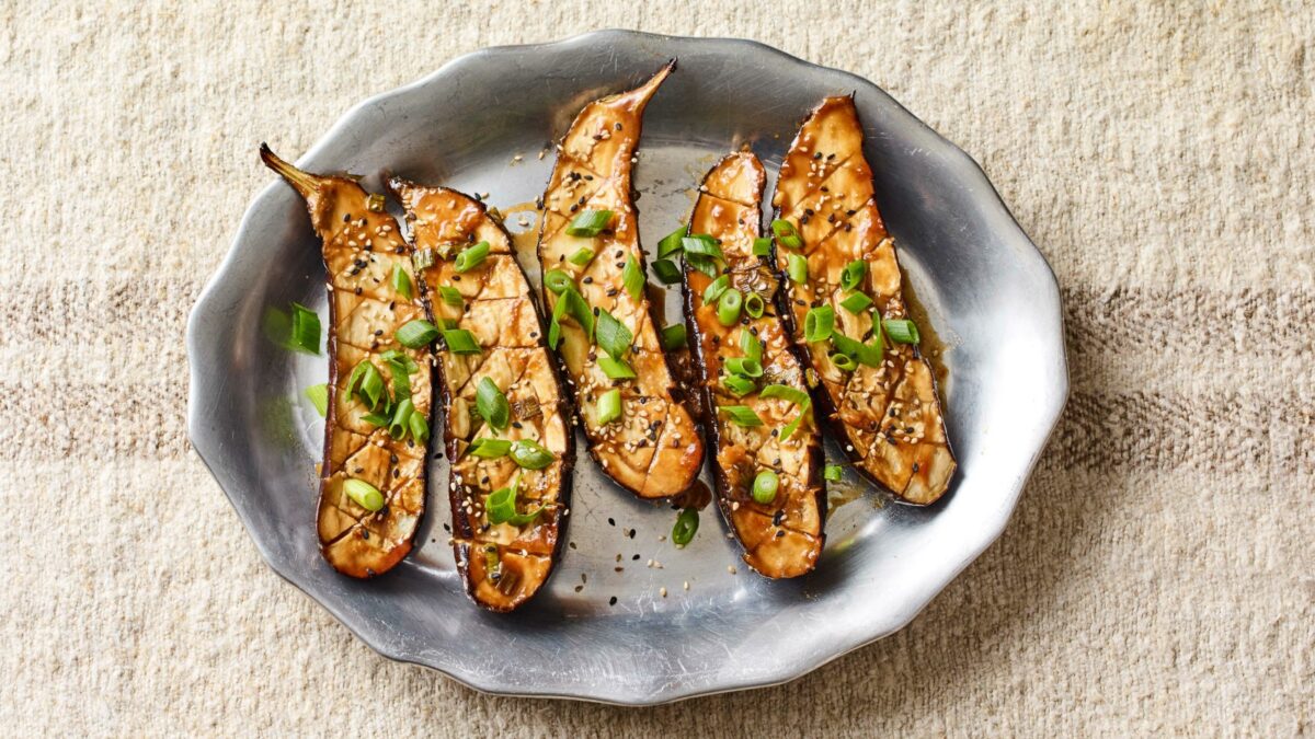 Miso Glazed Japanese Eggplant