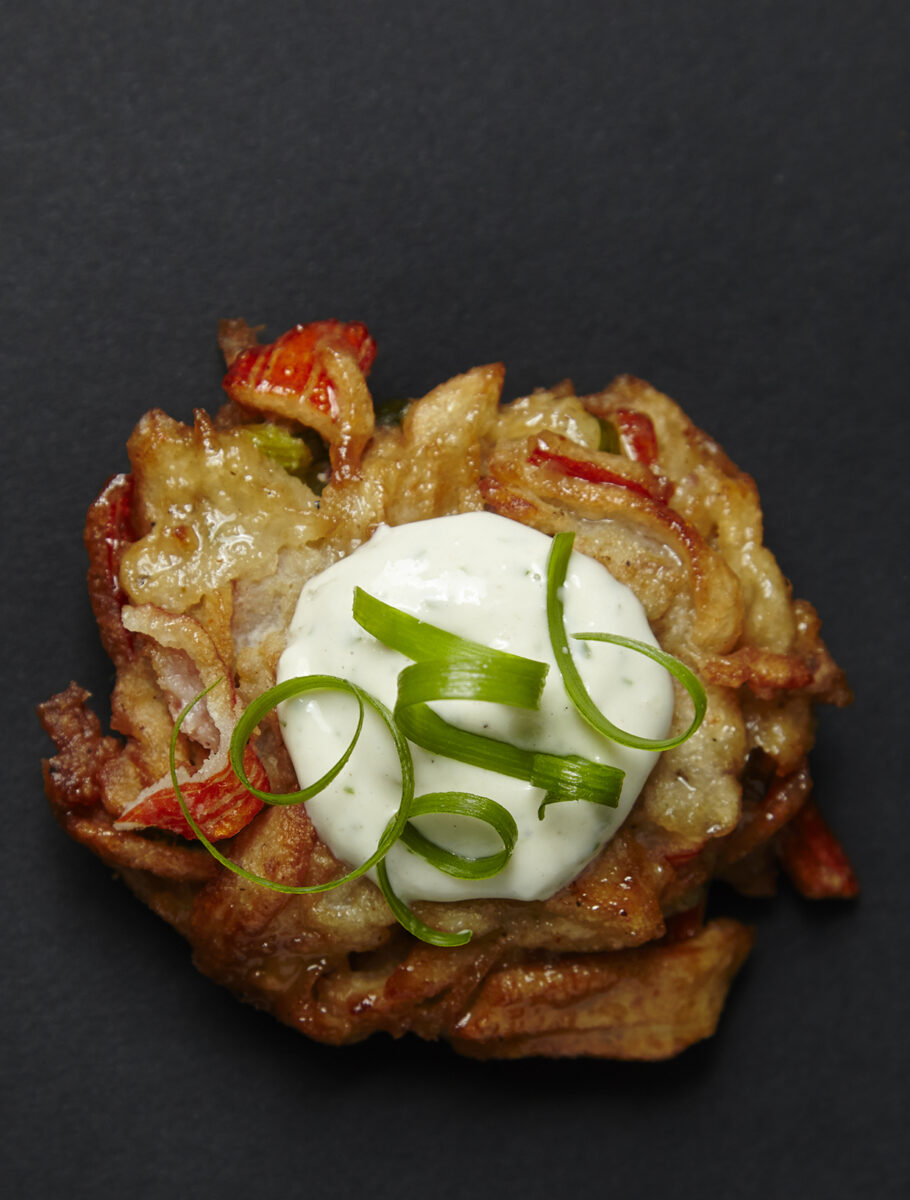 mock crab latke