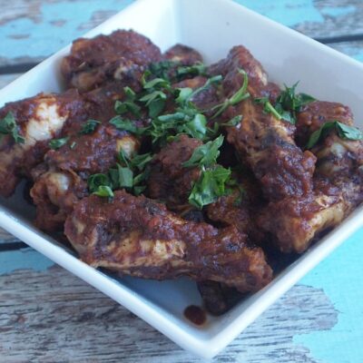 CHICKEN WITH PRUNES IN APPLE BUTTER WINE SAUCE