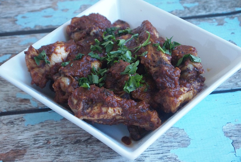 CHICKEN WITH PRUNES IN APPLE BUTTER WINE SAUCE