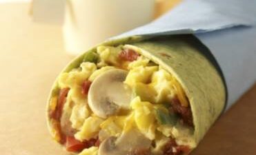 Mushroom and Egg Wrap