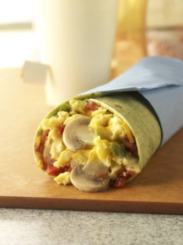 Mushroom and Egg Wrap