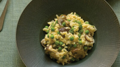 Mushroom Pea Risotto