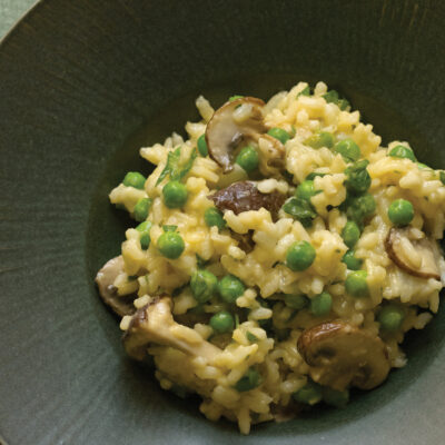 Mushroom Pea Risotto