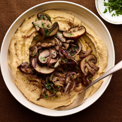 SAUTEED MUSHROOMS AND CARAMELIZED ONION