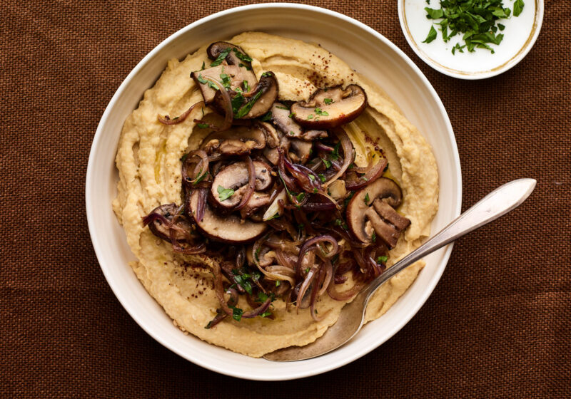SAUTEED MUSHROOMS AND CARAMELIZED ONION