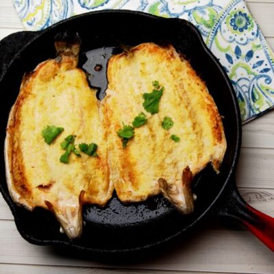 Mustard Panko Butterflied Trout Fish
