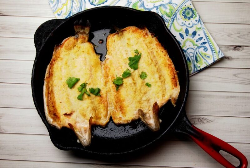 Mustard Panko Butterflied Trout Fish