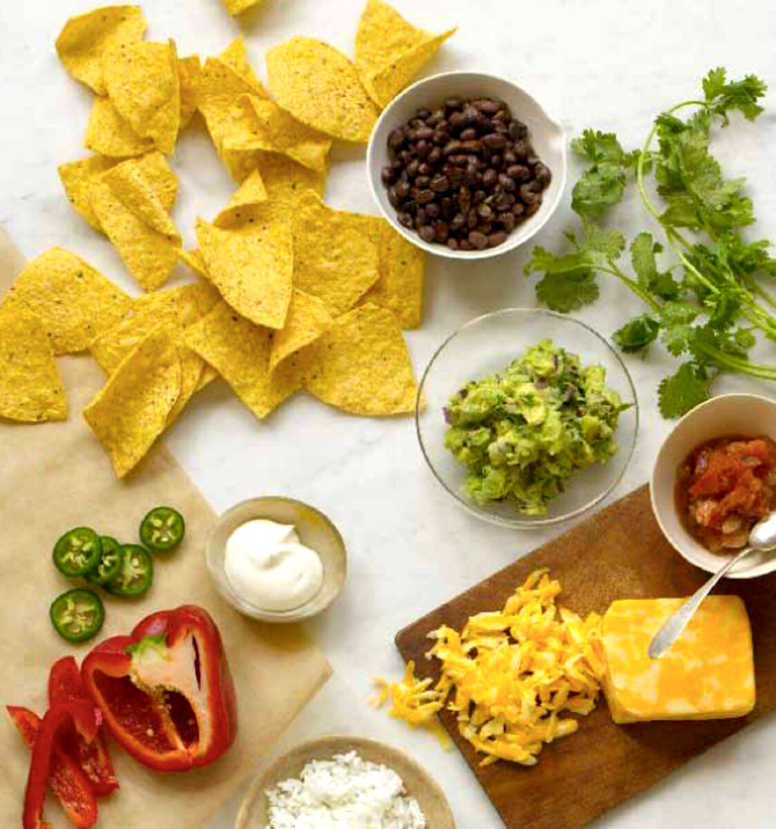 NACHOS WITH THE WORKS