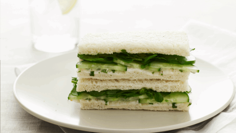 non dairy cucumber tea sandwiches