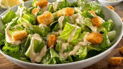 Non-dairy, pareve, caesar salad dressing