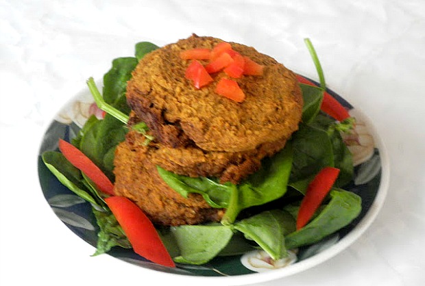 nut sweet potato patties