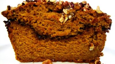 nutella swirled pumpkin bread