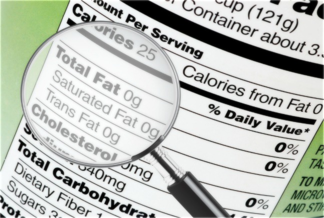 nutrition label