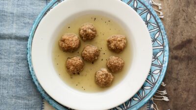 HARISSA MATZO BALL SOUP