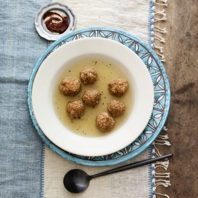 HARISSA MATZO BALL SOUP